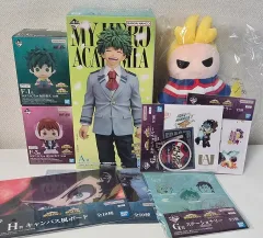僕のヒーローアカデミア ヒロアカ 一番くじ A賞 緑谷 + E賞 オールマイトぬいぐるみ 他 まとめ