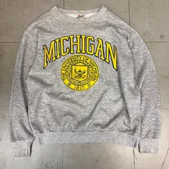 80's SIGNAL MICHIGAN sweat L made in USA シグナル ミシガン アメリカ製 プリント カレッジ vintage 古着のサムネイル
