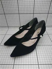 ◇ Θ ダイアナ DIANA パールストラップパンプス ブラック系 23.5cm レディース E  【1602190007518】