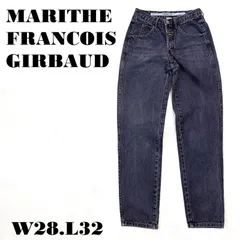 MARITHE FRANCOIS GIRBAUD W28L32相当 ブルー/ネイビーデニム テーパードジーンズ マリテフランソワジルボーのサムネイル