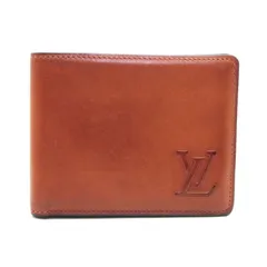 LOUIS VUITTON ルイヴィトン 二つ折り財布 M81770 ポルトフォイユ スレンダー ミレジムカーフ RFIDタグ フランス製  キャメル   28012133