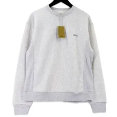 未使用 A.P.C. アーペーセー スウェットシャツ SWEAT 406PATCH H クルーネック 裏毛 ロゴ刺繍 ライトグレー XS  99000514のサムネイル