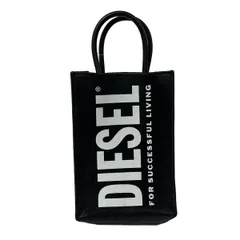 DIESEL(ディーゼル) トートバッグ - P1245 黒×白 ミニバッグ レザー
