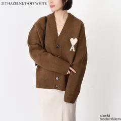 AMI ALEXANDRE MATTIUSSI AMI DE COEUR アミ トップス Ami De Coeur アルパカニット カーディガン UKC365 KN0135 レディース ユニセックス カラー豊富 Vネックのサムネイル