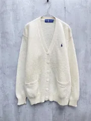 Ralph Lauren ラルフローレン ウール100% カーディガン sizeM/クリーム ■◇ メンズ