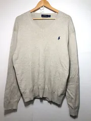 513061 POLO RALPH LAUREN PIMA COTTON Vネック ニット XL 薄手 セーター ポロ ラルフローレン