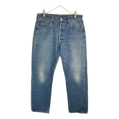 90年代 USA製 Levi's リーバイス 501 デニムパンツ ブルー(メンズ W34 L30)中古 古着 X5432