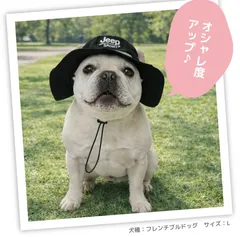 【Jeep公式】犬 帽子 ペット サンバイザー 日よけ 夏 犬用帽子 お散歩 ペット用品　新作のサムネイル