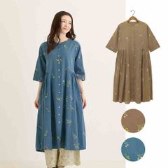 SUPER HAKKA 刺繍半袖ロングワンピース 新品‼️ - メルカリ