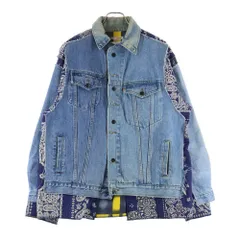 Rebuild by needles (リビルドバイニードルス) Covered Reversible Jacket カバードリバーシブルジャケット 再構築デニムジャケット LQ561 インディゴ/ネイビーのサムネイル