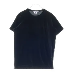 JUNYA WATANABE COMME des GARCONS (ジュンヤワタナベ コムデギャルソン) ベルベット クルーネック半袖Tシャツ ブラック レディース JJ-T006のサムネイル