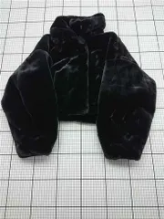 ◇ ⊇ ヌイヌル nui nullu フェイクファーショートジャケット ブラック系 レディース E  【1602240013018】