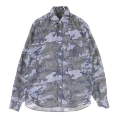 SOPHNET. (ソフネット) 17SS Camouflage Over Print L/S B.D Shirt カモフラージュオーバープリントロングスリーブB.Dシャツ 総柄ボタンダウン長袖シャツ SOPH-170063 グレーのサムネイル