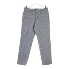INCOTEX (インコテックス) Slim Fit Slacks スリムフィットスラックス 千鳥格子ウールスラックスパンツ グレー