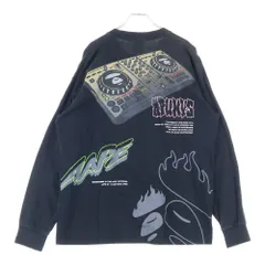 AAPE BY A BATHING APE (エーエイプバイアベイシングエイプ) 両面 ロゴ プリント ロングスリーブ 長袖シャツ ブラックのサムネイル