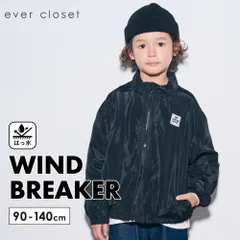[ブラック] ウィンドブレーカー キッズ ベビー 子供 子供服 キッズ服 女の子 男の子 長袖 アウター ウインドブレーカー キッズアウター 軽量 軽量アウター 上着 羽織り 羽織 evercloset ever closet エバクロ エバークローゼットのサムネイル