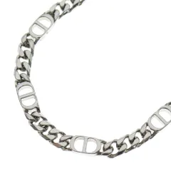 DIOR (ディオール) CD ICON NECKLACE ロゴモチーフ ネックレス シルバー