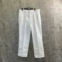 【T-748】Dickies ディッキーズ ワークパンツ ホワイト 白 874系 ワークチノ メンズM相当 定番 人気 ストレート USA企画 作業着 古着