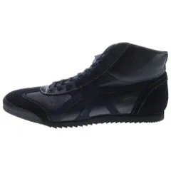 Onitsuka Tiger (オニツカタイガー) MEXIO MID RUNNER DELUXE ダメージ加工 ミッドカットスニーカー ブラック US9.5/27.5cm 1181A609-001