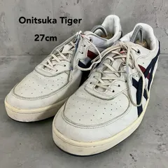 Onitsuka Tiger オニツカタイガー GSM SD ジーエスエム ホワイト ローカット スニーカー 1183A803 カジュアル シューズ トリコロール ライン スポーツ ヘリテージ ストリート ファッション  27cm ★ ■■