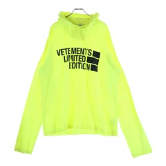 VETEMENTS (ヴェトモン) Limited Edition Parka リミテッドエディションパーカー ロゴプリントフーデット長袖Tシャツ UE51TR830Y イエローのサムネイル