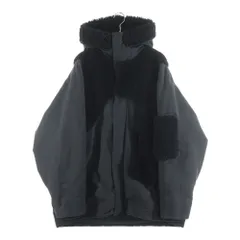 LOUIS VUITTON (ルイヴィトン) 20SS Boa Switching Down Coat ボアスウィッチングダウンコート ボア切り替えフーデットダウンコート RM201M RRY HIK08W ブラックのサムネイル