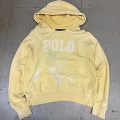 Polo Ralph Lauren Logo Split-Neck Fleece Hoodie M ポロ ラルフローレン スウェット ロゴプリント パーカー フーディー 古着