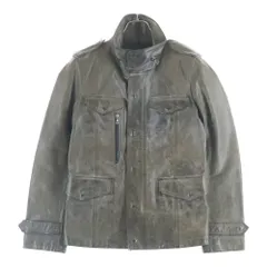 ISAMU KATAYAMA BACKLASH (イサムカタヤマバックラッシュ) カウレザー ミリタリーレザージャケット グレーのサムネイル