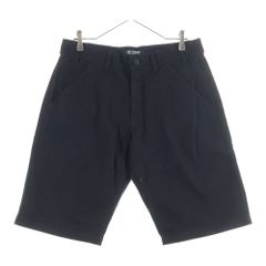 RAF SIMONS (ラフシモンズ) 23SS DENIM SKATE SHORTS デニムスケートショーツ ハーフパンツ ブラック 231-M331