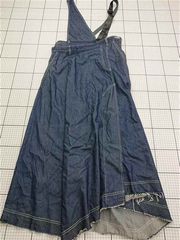 ◇ Θ アウラ AULA 3182-03034S デニムアシンメトリーサロペットスカート レディース E 【1603020012986】