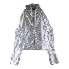 Rick Owens (リックオウエンス) ×Champion FLYPROOF WINDBREAKER チャンピオン フライプルーフ ナイロンジャケット フーディー シルバー CW01D0609-CHNYSのサムネイル