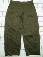 ◇ Θ ユニクロ UNIQLO U ワイドフィットチノパンツ オリーブ系 メンズ E  【1603020014935】