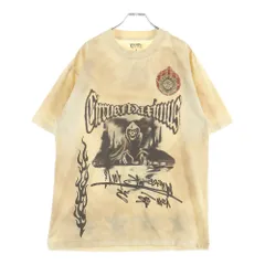 NO BRAND (ノーブランド) CIRCUS MAXIMUS 2025 トラヴィススコット ライブツアーTシャツ スカルプリント ブラウン