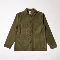 FOB FACTORY F2373 FRENCH MOLESKIN JKT 2 OLIVE エフオービーファクトリー フレンチモールスキンジャケット オリーブ