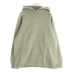 FEAR OF GOD ESSENTIALS (フィアオブゴッド エッセンシャルズ) Logo Knit Hoodie ソリッドスウェットフーディー プルオーバーパーカー カーキ