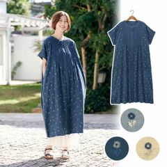 美品(11) Leilian ​美シルエット 洗練デニム風フレアワンピース - メルカリ