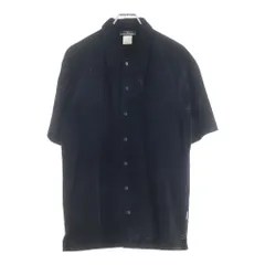 montage (モンタージュ) Suede Short Sleeve Shirts スエードショートスリーブシャツ スナップボタン半袖シャツ ブラックのサムネイル