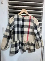 バーバリーチェック長袖ブラウス