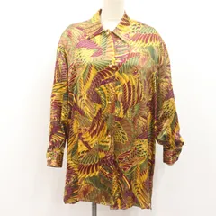 IT79CRHWYL7W Salvatore Ferragamo サルヴァトーレフェラガモ シャツ 長袖 トップス アウター シルク 絹 レディース エンジ パープル イエロー サイズ Sのサムネイル