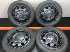 【BS NEXTRY 155/65R14】夏タイヤ【MAZDA フレアワゴン タフスタイル 純正ホイール 14インチ 4.5J4HPCD100+45】バリ溝 キャロルにも STD168のサムネイル