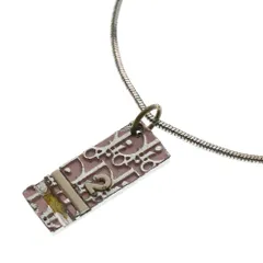 Christian Dior (クリスチャンディオール) トロッター プレート ネックレス ペンダント シルバー