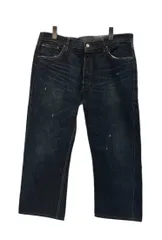 リーバイス Levi's PREMIUM 501 ボタン裏刻印359 ボタンフライ 赤耳 セルビッチデニム フィリピン製 濃紺 UK501-00 デニム ネイビー W36 L32 101MB-914