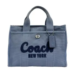COACH(コーチ) ハンドバッグ カーゴ トート CP158 ライトブルー×ネイビー