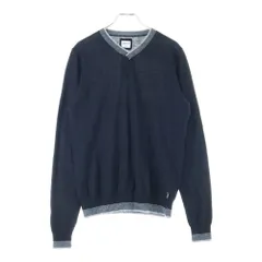 ARMANI COLLEZIONI (アルマーニ コレツィオーニ) カシミヤ Vネック ライトセーター ニットー ブラック HCM28M HC18Mのサムネイル