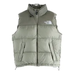 THE NORTH FACE (ザノースフェイス) Nuptse Vest ヌプシダウンベスト フロントロゴ刺繍 ベージュ ND92338
