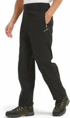 BENQUE(ベンケ) トレッキングパンツ メンズ アウトドア ズボン 速乾性 通気性 撥水 ストレッチ 無地 (ブラック,  L)