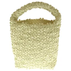 BOTTEGA VENETA (ボッテガヴェネタ) 23AW Small Cabat Bucket スモース カバ バケット ラムスキン レザースパンコール ポーチ付き トートバッグ イエローのサムネイル