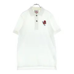 Vivienne Westwood (ヴィヴィアンウエストウッド) SAFETY PIN HEARR SHIRT セーフティピンハート刺繍 半袖ポロシャツ ホワイトのサムネイル