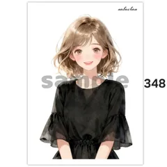 オリジナル人物ステッカー【348】