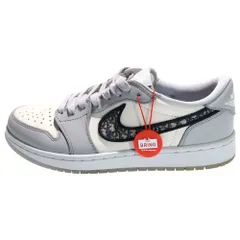 NIKE (ナイキ) ×DIOR AIR JORDAN 1 LOW OG CN8608-002 ディオール エアジョーダン 1 ローカットスニーカー グレー/ホワイト US8/26cmのサムネイル